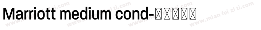 Marriott medium cond字体转换